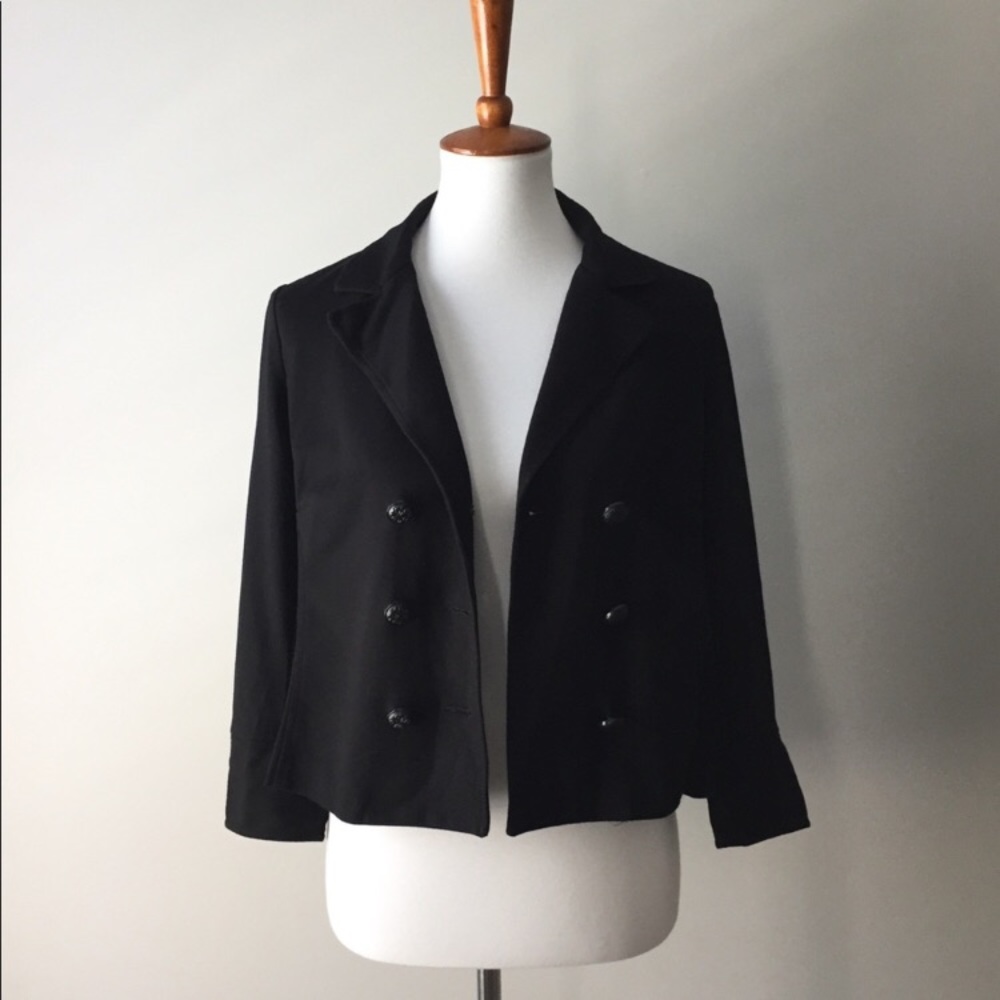 CAbi Black Double Button Front Blazer #215
